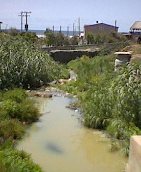 (image: Rosarito open sewer)